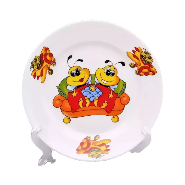 Тарелка мелкая 200 мм Пчелы Идиллия
