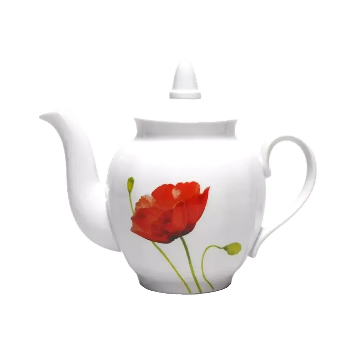 Чайник 900 мл Алый мак Гранатовый