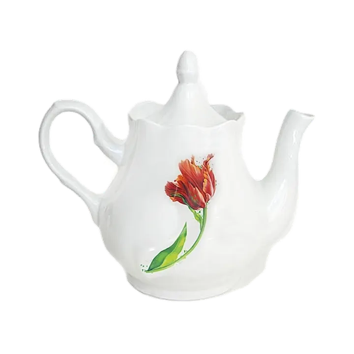 Чайник фарфор 1750 см3 Тюльпан Романс