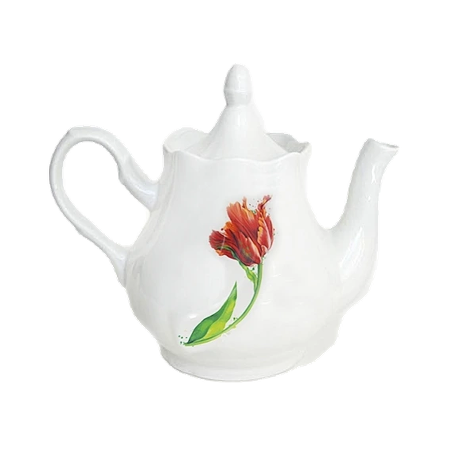 Чайник фарфор 1750 см3 Тюльпан Романс