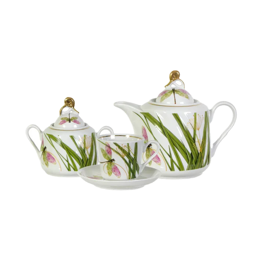Сервиз чайный 14 пр. Стрекоза Голубка