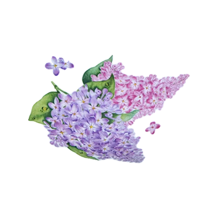 Пиала (миска для мюсли) 330 см3 Сирень